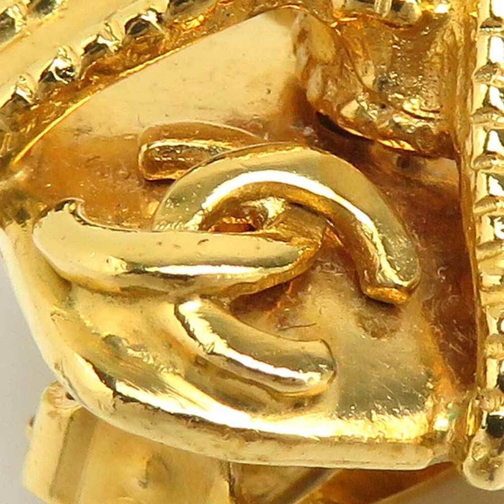 CHANEL Gold Logo Earrings - Picture 11 of 13